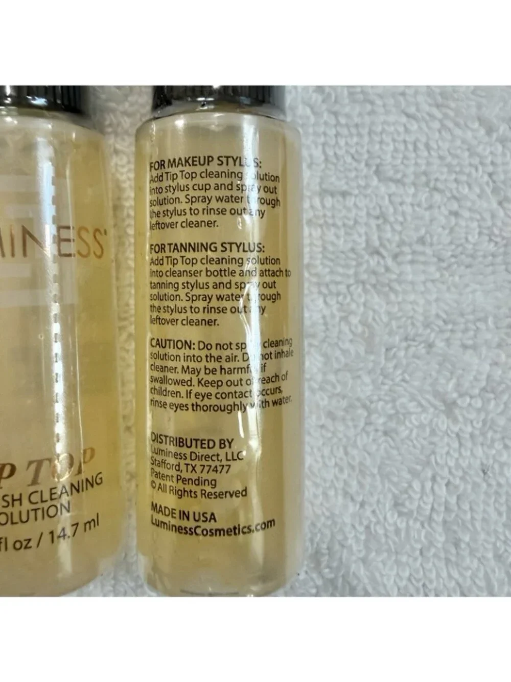 Luminess Air Tip Top Airbrush Cleaning Solution 0.50 oz Lot of 2 New Sealed